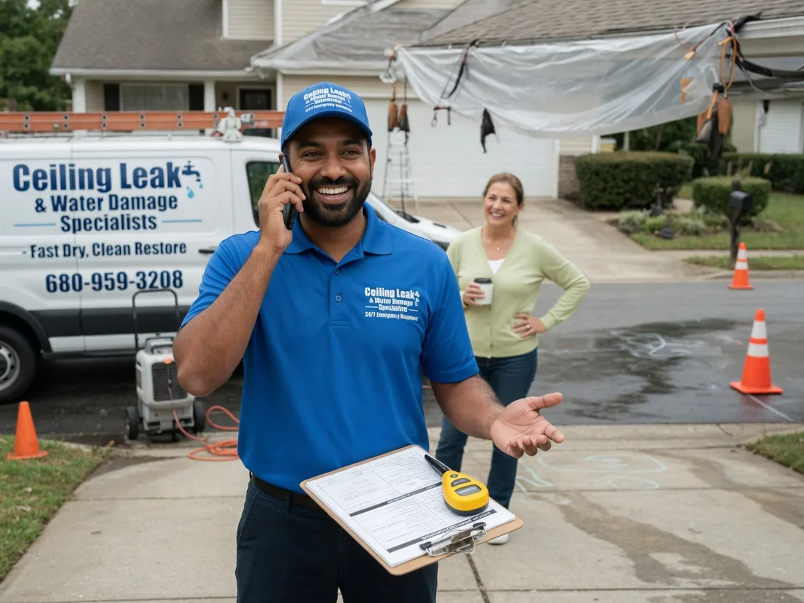 Ceiling Leak Cleanup West Des Moines, IA FAQs